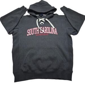 South Carolina Gamecocks Hooded Lace Up Sweatshirt Men’s Large J. America Y2k